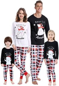 img 4 attached to 🎄 Cozy and Festive: MyFav Matching Christmas Pajamas Sleepwear for the Whole Family!