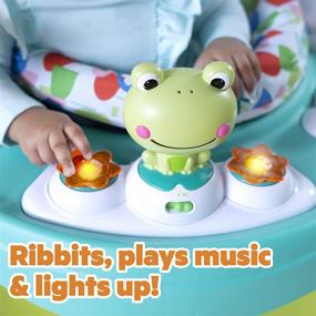 img 1 attached to Bright Starts Bounce Baby 2-in-1 Activity Jumper & Table: Dive into Playful Pond Fun!