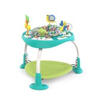 bright starts bounce baby 2-in-1 activity jumper & table: dive into playful pond fun! logo