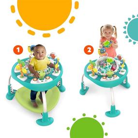 img 3 attached to Bright Starts Bounce Baby 2-in-1 Activity Jumper & Table: Dive into Playful Pond Fun!