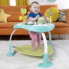 img 2 attached to Bright Starts Bounce Baby 2-in-1 Activity Jumper & Table: Dive into Playful Pond Fun!