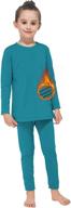 cozy and comfy gaziar thermal underwear: ultra soft long john set for girls, ages 4-14y logo