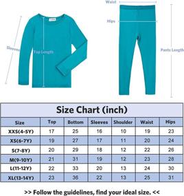 img 1 attached to Cozy and Comfy GAZIAR Thermal Underwear: Ultra Soft Long John Set for Girls, Ages 4-14Y