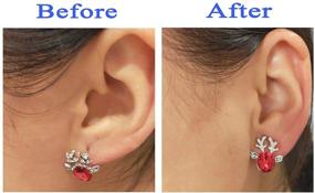 img 3 attached to Earring Lifters Adjustable Hypoallergenic Crystal