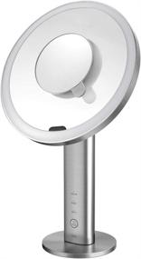 img 4 attached to 💡 EKO iMira 8" Lighted Makeup Sensor Mirror: Rechargeable, Cordless, & 5X Magnification - Includes Bonus 10x Option, Stainless Steel