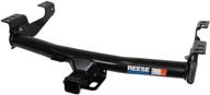 π reese 37034 class iv custom-fit hitch: 2" square receiver opening with hitch plug cover logo