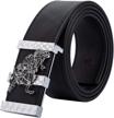 fashion comfort leather luxury grey silver men's accessories and belts logo