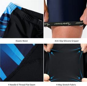 img 1 attached to 🚴 Sportneer Men's Cycling Shorts - 4D Padded Bike Shorts for Bicycling, Breathable & Absorbent