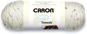 img 4 attached to Пряжа Caron Simply Soft Tweeds 5 унций - светло-серый - среднего веса - лучшая покупка онлайн