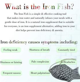 img 2 attached to 🐟 Lisol Iron Fish 2 Pack - Natural Iron Source for Food, Water Enrichment, Vegan-Friendly Alternative for Iron Supplements, Ideal for Athletes & Expecting Mothers (#01 Iron Fish)