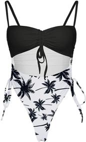 img 1 attached to Ioiom Womens Removable Cheeky Swimsuit Women's Clothing in Swimsuits & Cover Ups