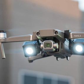 img 1 attached to 🚁 Lume Cube Drone Lighting Kit - Enhanced Visibility, Anti-Collision, Bluetooth, Waterproof, Lightweight, Long-Lasting Battery, Wireless Controls - Compatible with DJI Mavic 2 Pro and Mavic 2 Zoom