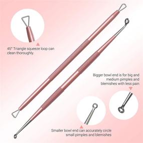 img 1 attached to 💆 MelodySusie Blackhead Remover Pimple Popper Tool Kit: Professional Stainless Comedone Extractor for Nose & Face – Blemish Whitehead Popping Tool with Portable Metal Case