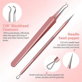 img 2 attached to 💆 MelodySusie Blackhead Remover Pimple Popper Tool Kit: Professional Stainless Comedone Extractor for Nose & Face – Blemish Whitehead Popping Tool with Portable Metal Case