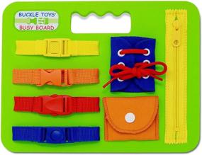 img 4 attached to 🔒 Buckle Toys Busy Board: Engaging and Interactive Educational Play for Children