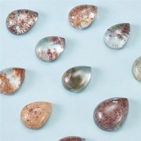 img 3 attached to Airssory Lodolite Gemstone Cabochons Teardrop