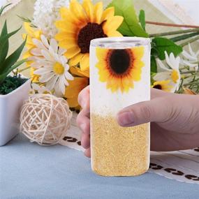 img 1 attached to 🎨 BQTQ 4 Colors Fine Glitter: Enhance Tumblers, Resin, Slime, Nail Art, Painting with Metallic Polyester Gold Craft Glitters