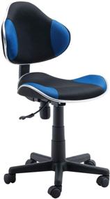 img 4 attached to 🪑 JJS Home Office Low Back Computer Executive Chair: Ergonomic Mesh Design, Extra Large Base and Pads, Black/Blue