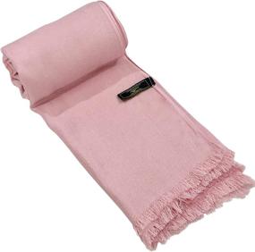 img 3 attached to 🧣 CJ Apparel NEW Solid Color Fringe Shawl Scarf Wrap Stole Throw Head Wrap Pashmina Face Cover - Enhanced SEO