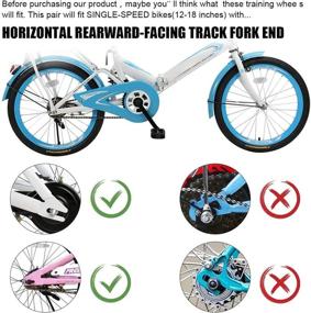 img 1 attached to 🚲 ZOSEN Bicycle Training Wheels, Replacement Stabilizers for Kids Bike - Fits 12 14 16 18 20 Inch Bicycles