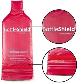 img 1 attached to 🍷 Reusable Wine Protector Travel Bag 3 Pack - Bottle Shield: Double Layer Bubble Cushioning Wrap Suit, Leak Proof & Unbreakable Bottle Sleeve. Wine Bags Gift Accessory for Suitcase Luggage