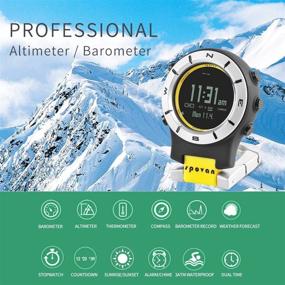 img 1 attached to Compass Altimeter Barometer Digital Climbing Women's Watches