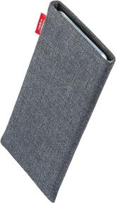 img 3 attached to 📱 fitBAG Jive Gray Custom Tailored Sleeve for iPhone 11 Pro: German-Made Fine Suit Fabric Case with Display Cleaning Microfibre Lining