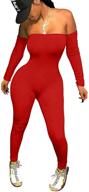 lagshian women's off shoulder sleeve jumpsuit - stylish women's clothing for jumpsuits, rompers & overalls logo