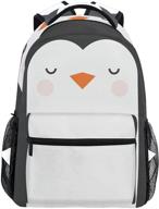 stylish school backpack for elementary boys and girls - casual travel bag with laptop compartment - computer daypack logo