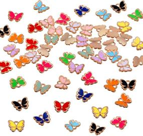 img 1 attached to Butterfly Colorful Pendants Bracelet Accessory