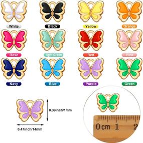 img 3 attached to Butterfly Colorful Pendants Bracelet Accessory