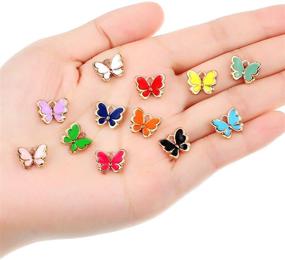 img 2 attached to Butterfly Colorful Pendants Bracelet Accessory