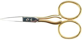 img 1 attached to 🔪 Durable Gold/Silver DMC 6123/3 Embroidery Scissor: 3-3/4-Inch Precision Cutting Tool