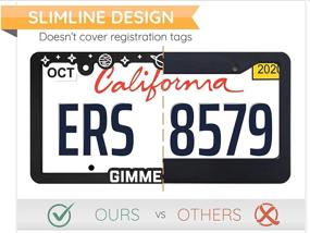 img 1 attached to Galactic License Plate Frame Holder Bracket - Space Theme with Planets and Stars for US/CAN Vehicles, Made in USA - Cute Starry Frames, Stylish Raised Galaxy Design - Slim & Lightweight