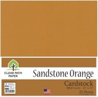 📙 vibrant sandstone orange cardstock cover sheets: a versatile and striking paper solution logo