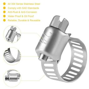 img 3 attached to 🔒 Sturdy and Durable WINL Stainless Steel Hose Clamps for Secure Plumbing Solutions