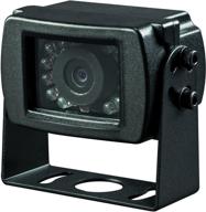 enhanced voyager vcms17b cmos color rear mount camera with led low-light assist, built-in mic, black logo