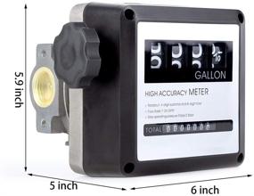 img 3 attached to 🔑 TUNTROL 1-Inch Aluminum Mechanical Fuel Flow Meter, 7-20 GPM, for All Fuel Transfer Pumps with 4-Digital Batch Display