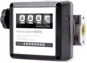 img 4 attached to 🔑 TUNTROL 1-Inch Aluminum Mechanical Fuel Flow Meter, 7-20 GPM, for All Fuel Transfer Pumps with 4-Digital Batch Display