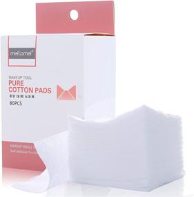 img 4 attached to 🌿 80-Pack Organic Soft Makeup Cotton Pads for Gentle Cleansing - Face, Eyes, and Nail Removal - Thin and Absorbent Cosmetic Cotton 60 x 50 mm