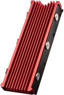 m.2 heatsink for nvme 2280 ssd | dual sided m2 ssd cooler with thermal silicone pads | supports pc, ps5, pcie nvme, ngff sata | easy installation | red logo