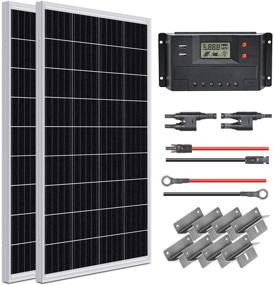 img 4 attached to 🌞 Высокоэффективный набор стартера солнечной панели 200 Вт 12 В для автономных систем - Солнечный модуль WEIZE для лодки, каравана, автодома и др.