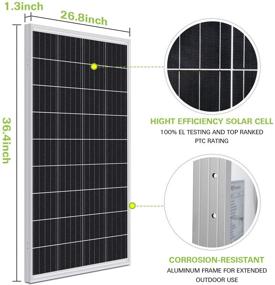 img 3 attached to 🌞 High Efficiency 200W 12V Solar Panel Starter Kit for Off Grid Applications - WEIZE PV Module for Boat, Caravan, RV and more