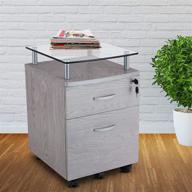 🗄️ regular gray techni mobili rolling file cabinet logo