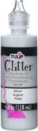 🎨 4-ounce silver tulip glitter dimensional fabric paint - ideal for creative crafting logo