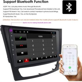 img 1 attached to 🚗 Enhanced Android 10 Autoradio for Mercedes-Benz E-Class W211 G-Class CLK CLS: 9 Inch Double Din with WiFi, Steering Wheel Control, Bluetooth, and Mirror-Link Car Stereo Navigation