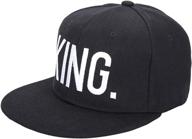 wendywu hip-hop hats king and queen snapback caps: stylish adjustable 3d embroidered lovers couples logo