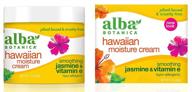 alba botanica hawaiian moisture cream: soothing jasmine & vitamin e 3 oz (pack of 2) - nourishing skincare for superior hydration logo