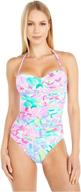 lilly pulitzer women's flamenco one-piece: vibrant style and flattering fit logo