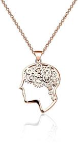 img 4 attached to 🧠 MAOFAED Behavior Analyst Gift: ABA Therapist Necklace with Mechanical Gear Brain Pendant - BCBA, Analyst Gift for Her